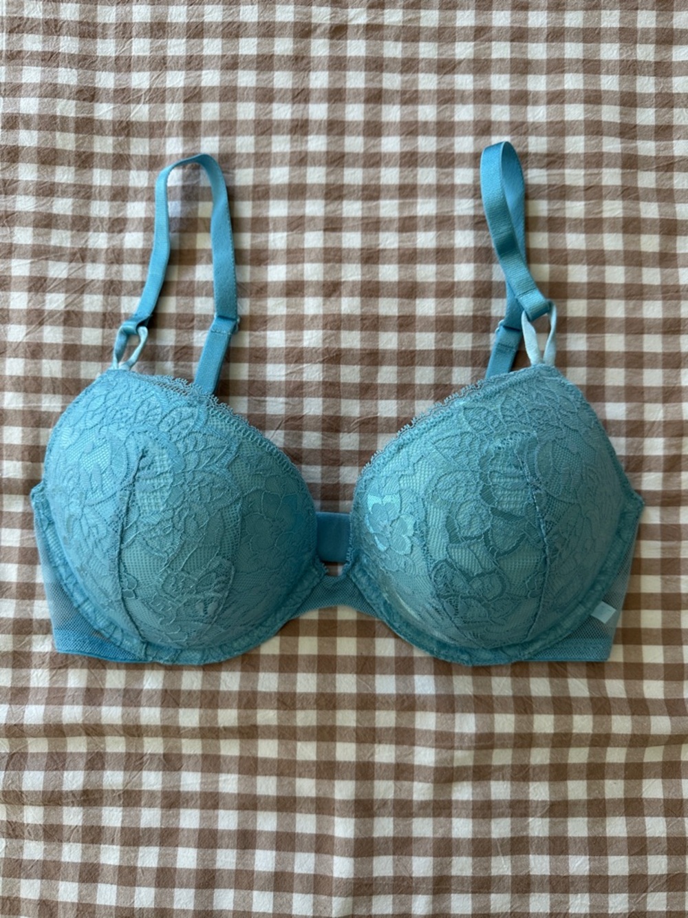 Victoria’s Secret Light Teal Lace Push-Up Bra - Women Intimates